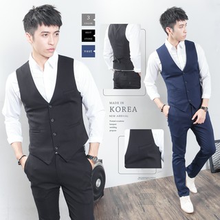 。SW。【K31186】正韓MR 韓國製 修身顯瘦 質感 彈性極佳 平滑西裝布 窄版雅痞 西裝背心
