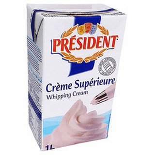 法國 總統牌 動物性 鮮奶油(1L) 1000ML PRESIDENT UHT CREAM 35.1%