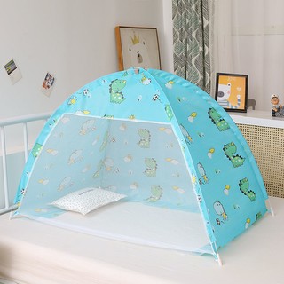 兒童寶寶蚊帳 防塵頂無底蚊帳罩 嬰兒床小孩蚊帳免安裝可折疊收納