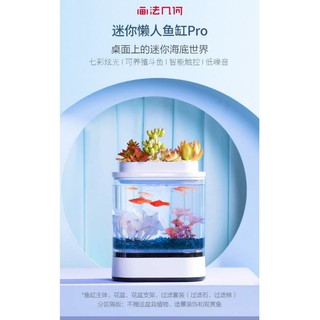 【台灣現貨】畫法幾何．迷你懶人魚缸Pro 升級版第二代 無須頻繁換水 獨特底濾供氧設計