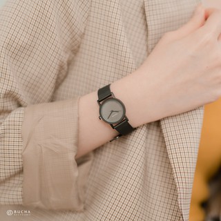 【BuCHA】韓國STACCATO 簡約藍調金屬錶-2色｜手錶 (1)