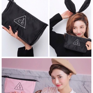韓國3CE多款💕化妝包超大容量化妝品收納包可愛便攜手拿包大小號特
