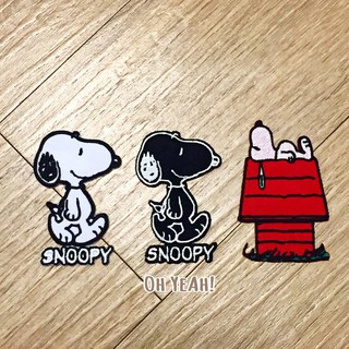 :::OH YEAH！:::國外帶回熨斗貼燙布貼徽章 刺繡布貼刺繡徽章 Snoopy 史努比