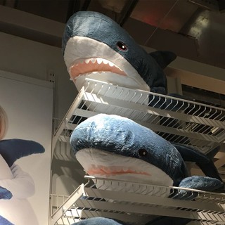現貨❤️銷量4500+❤️宜家同款 布羅艾大鯊魚公仔 毛絨玩具 鯊魚寶寶大白鯊抱枕 生日禮物交換禮物