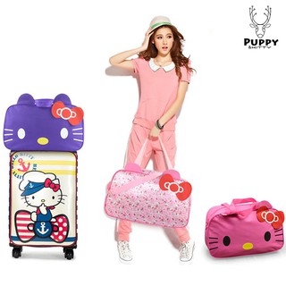 🌱P&K❤ins爆款收納🌱韓國熱銷時尚可愛貓咪 旅行收納袋包 手提包 衣服存儲收納袋 牛津布防水行李袋 短途旅行袋