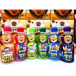 👍Pororo 啵樂樂乳酸飲料 兒童 營養 韓國進口 健康 乳酸菌 小朋友 草莓 牛奶 蘋果 藍莓 235ml (1)