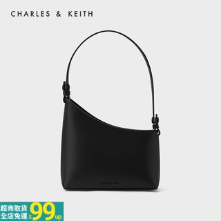 charles & keith新加坡小CK代購 CK2-50781526追光系列斜挎包 單肩腋下包幾何剪裁手提包拉鏈女包