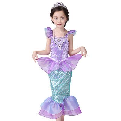 聖誕節 萬聖節兒童美人魚服裝 六一兒童節 表演出服 變裝派對 cosplay 女童公主裙寶寶攝影