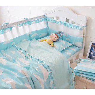 OHOO HOME⧓專業訂製「透氣嬰兒床圍」💯北歐風/網圍/半圓一片式/透氣舒適/防撞圍欄/寶寶嬰兒床圍/客製化