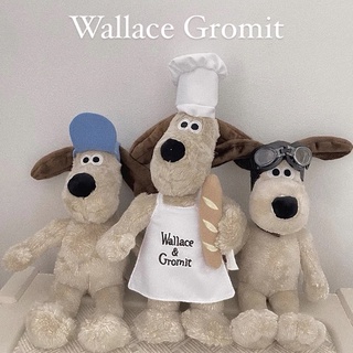 Fairyjulyfirst ‎𐤔𐤔現貨 英國掌門狗Wallace&Gromit 玩偶吊飾 飛行員 藍帽 聖誕麋鹿 廚師