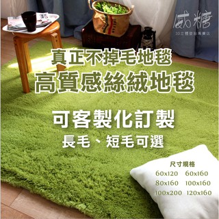 【地毯訂製】 韓國絲絨地毯真正不掉毛地毯 100%進口材質 瑜珈地毯 臥室地毯 長毛絲絨地毯 地毯地墊