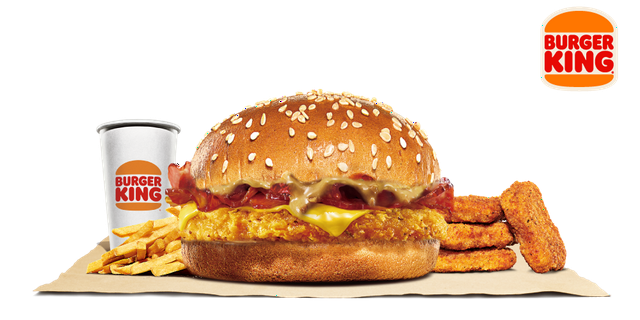 漢堡王BurgerKing 花生培根脆雞堡超值餐