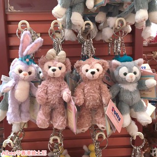 ::香港迪士尼樂園代購::基本款 Duffy 站姿 鑰匙圈 吊飾娃娃 達菲 雪莉玫 畫家貓 史黛拉 Cookie
