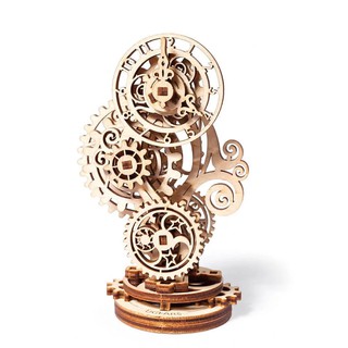 Ugears 蒸氣龐克鐘 (送砂紙)Steampunk Clock 簡單精密的齒輪結構 烏克蘭 時鐘