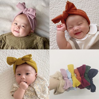 se7en童嬰堡 兒童頭飾 多色任選百搭蝴蝶結髮帶鬆緊彈頭帶 女寶寶頭箍