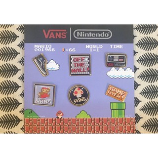 CHIEF’ VANS x Nintendo 任天堂 聯名款 徽章 別針 超級瑪莉 瑪利歐 六個一組