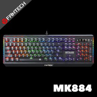 🔥熱銷🔥FANTECH MK882 RGB光軸軸體[青軸手感] 光軸/全防水/防塵/手托設計 專業機械式電競鍵盤