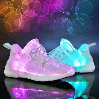 新款韓版男女LED充電發光鞋 USB情侶閃光鞋 充電七彩發光鞋男 學生鬼步舞鞋夜光熒光鞋女