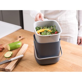 SYSMAX 廚房提把廚餘桶 食物專用回收桶 瀝水廚餘桶 湯菜分離廚餘桶