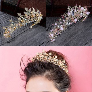 巴洛克新娘皇冠 王冠 髮飾皇冠 藝術照拍攝 新娘頭飾 髮冠 配戴簡易 創意時尚簡約 禮物