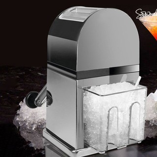 商用雪花機手動碎冰機 手搖 冰沙機顆粒冰機酒吧調酒用錫合金刨冰機