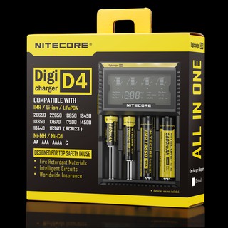 正版 原廠 NiteCore D4 充電器 微電腦全兼容智能充電器 18650電池自動識別LCD液晶螢幕 18650