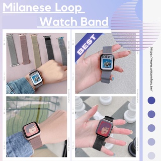 七色-基本百搭米蘭尼斯磁吸錶帶 適用Apple Watch Series 1~6/SE代 iWatch 替換錶帶