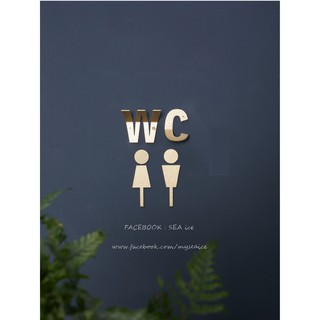 純手工黃銅雕刻男女標示廁所衛浴淋浴間更衣室標籤牌標示牌 有品味的細節 開店咖啡店書店工作室廁所標示 完美的細節一對入