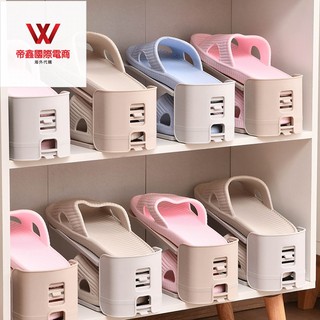 日本收納鞋架雙層鞋托寢室省空間一體式家用宿舍神器置物拖鞋鞋柜