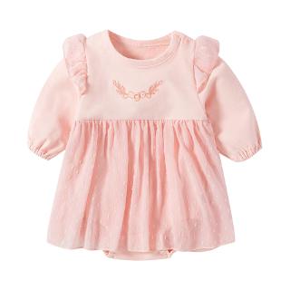 TTKA嬰兒公主裙0-1歲3-6個月寶寶秋裝新生兒連衣裙包屁哈裙女韓版