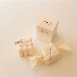 【GOOD JAM • 꿀잼】🇰🇷韓國超質感蠟燭品牌B.HYEON白色方形蠟燭💕 BHYEON