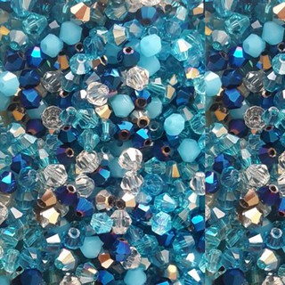4mm玻璃水晶尖角珠 菱形珠 算盤珠 角珠 切角 散珠 DIY 串珠 手工藝 饰品制作材料