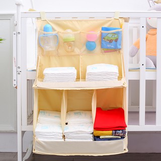 【DINIWELL箱包生活館】嬰兒床邊收納袋 多功能 防水置物袋嬰兒床立體掛帶尿布收納袋收納掛袋床頭掛袋