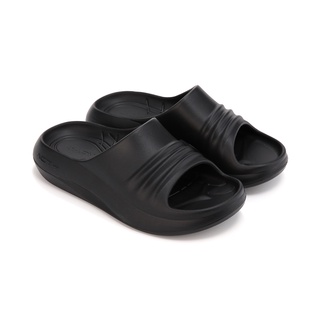 ACTPLUS 身體對準加上中性滑行真黑色 拖鞋/厚底拖鞋