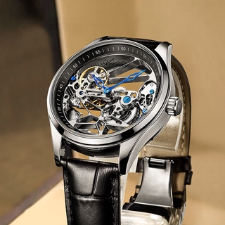 【新品現貨】瑞士認證正品2020新款瑞士手錶男士鏤空陀飛輪超薄全自動機械錶正