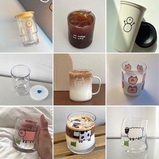 wooli韓國代購 Garcontimide 設計師品牌 韓國文創 隨行杯 玻璃杯 小熊隨行杯 耐熱隨行杯 咖啡杯