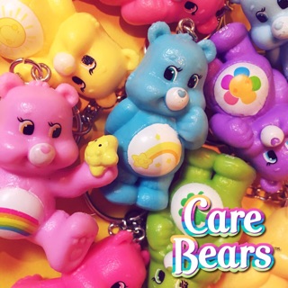 Care bears 彩虹熊 鑰匙圈 吊飾 玩具 公仔 玩偶 紅 藍 紫 粉紅 黃