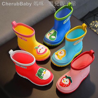 寶寶雨鞋夏卡通水果防滑防水中小童1-3歲2嬰幼兒男女寶寶兒童雨靴