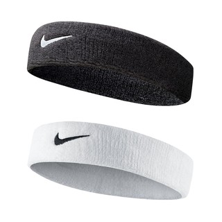 Nike 頭帶 Nike Swoosh Headband 運動頭帶 訓練頭帶 基本款 運動 吸汗 透氣 舒適 黑色 白色