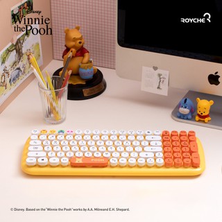 預購 韓國 ROYCHE Disney Pooh 小熊维尼 USB 無線鍵盤 無線滑鼠 小豬 字號R-C-RCH-190 (1)