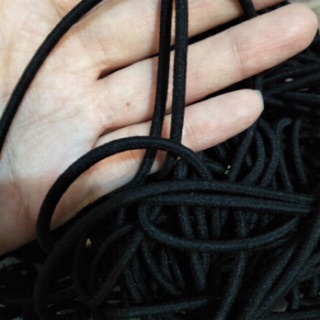 手作DIY材料 黑色彈性髮筋髮繩伸縮帶 髮飾材料