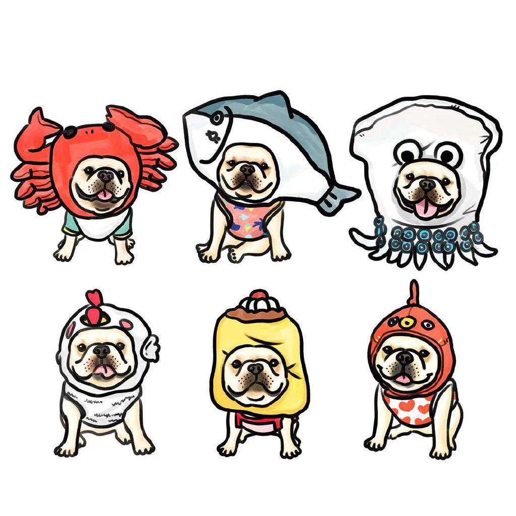 【現貨】日本搞怪創意寵物變身頭套 超可愛狗狗變身頭套 法鬥鯊魚頭套 cosplay貓咪狗狗變身裝 拍照道具 賣萌神器