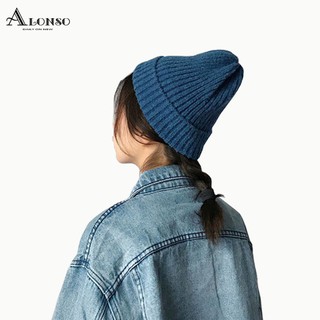 免運 批發價韓國 時尚正韓 chic情侶帽子保暖藍色學生純色毛線帽男女潮 針織帽子保暖