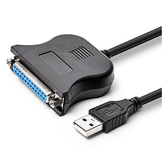 (pirnt轉USB)高品質黑色印表機打印線 25阜/25孔 USB(公)轉打印線(母)