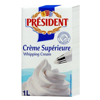 《法國原裝》總統牌動物性鮮奶油1L