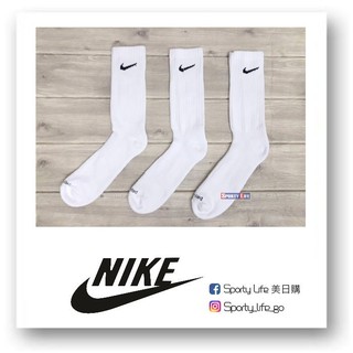 【SL美日購】NIKE Dri-FIT Crew Socks 襪子 白襪 長襪 白長襪 休閒襪 籃球襪 美國代購 襪子