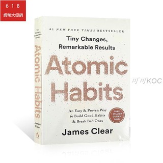 🔥台灣現貨🔥全新Atomic Habits 原子習慣英文版 建立好習慣打破壞習慣 自我提升自我管理 養成好習慣的有效方法
