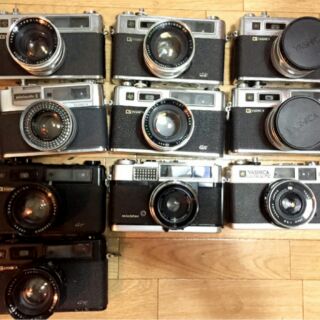北門王 底片 單眼相機 二手 yashica Canon ae1 p a1 手把 50mm 1.4 f1.4 35～10550mm micro 鏡頭