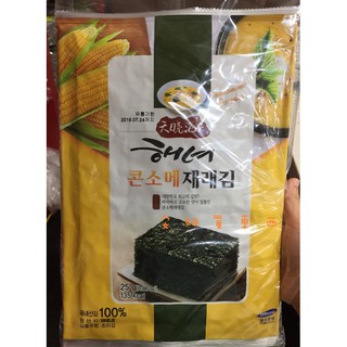 ✈安妞買東西✈ 韓國 海女海苔 海苔香酥 大張海苔 竹鹽/泡菜/烤肉/芥末 單包25g