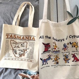 現貨✨澳洲Tasmania 🇦🇺 小毛驢 薄棉麻帆布包 側背包